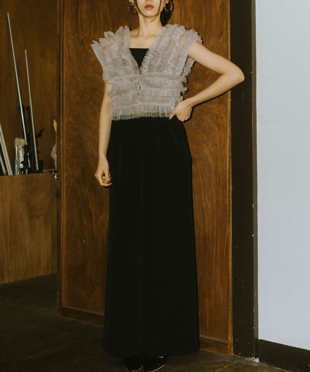 お呼ばれ ドレス 20代 アンドレスド_パンツドレス