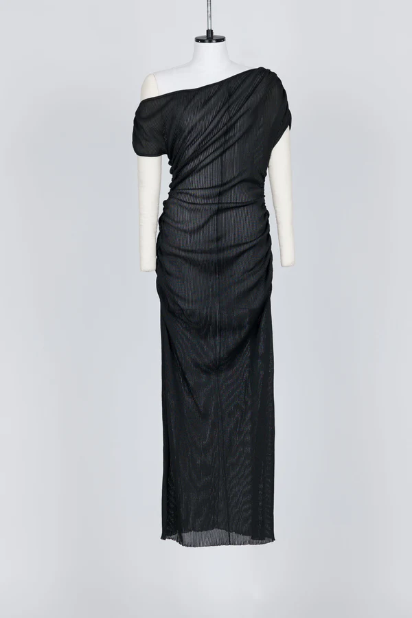 fetico_SHEER-GATHERED-KNIT-DRESS