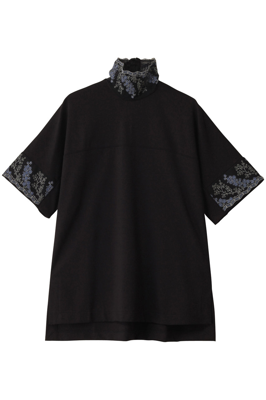 Best Clothes to Buy in Japan (2026): Designer Gems & Streetwear 22 Yoke Sleeve High Neck Embroidered T-Shirt_lokitho_Lokito