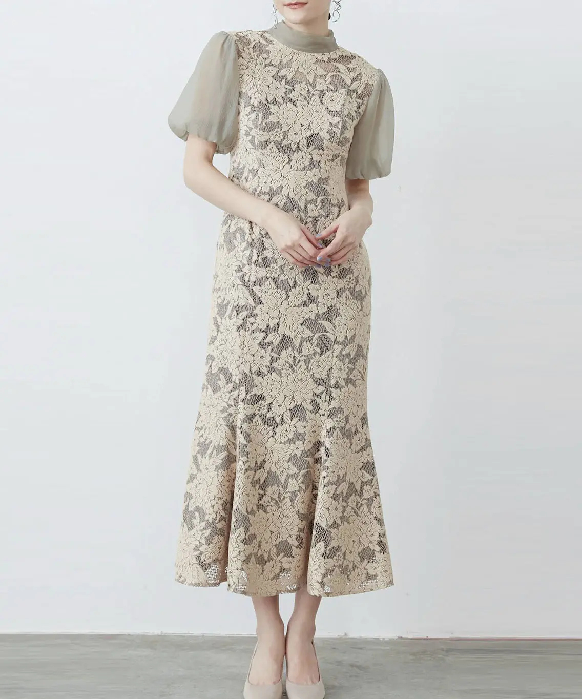 LAGUNAMOON（ラグナムーン）
LADYジャガードレースフレアーワンピース